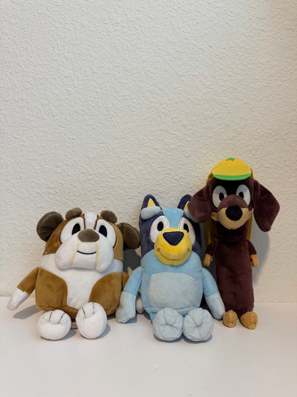 Bluey Plush Lot of 3 Bluey Bingo Snickers Winston 8” Stuffy Toy Dog Dachshund